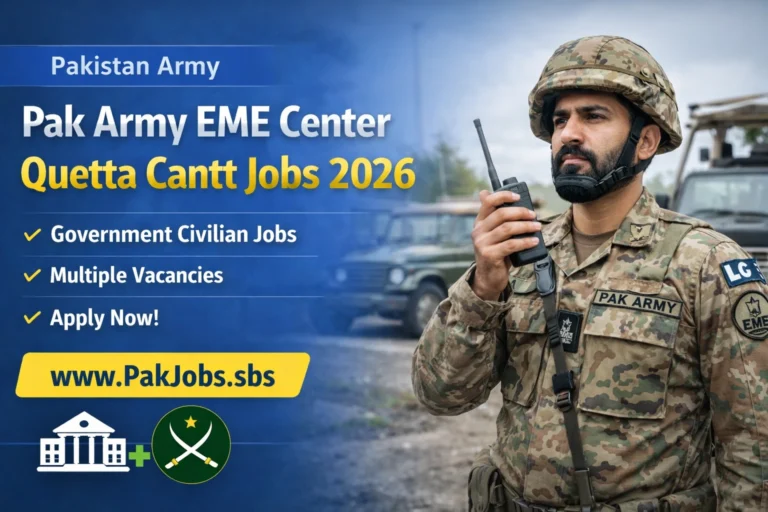 Pak Army EME Center Jobs 2026
