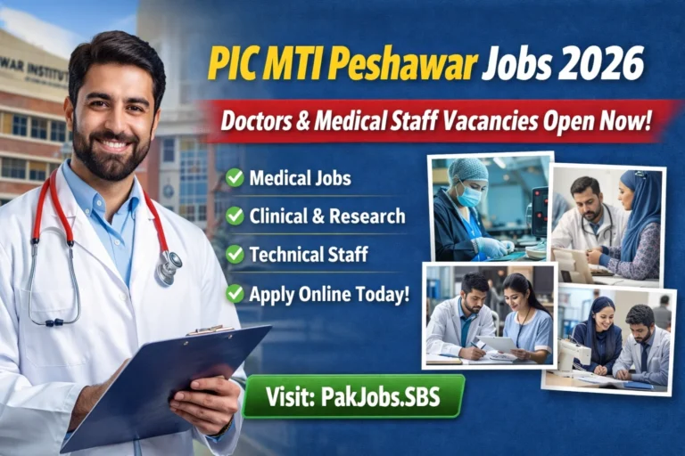 PIC MTI Peshawar Jobs 2026