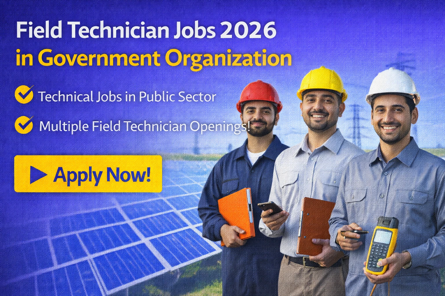 Field Technician Jobs 2026 in Government Organization