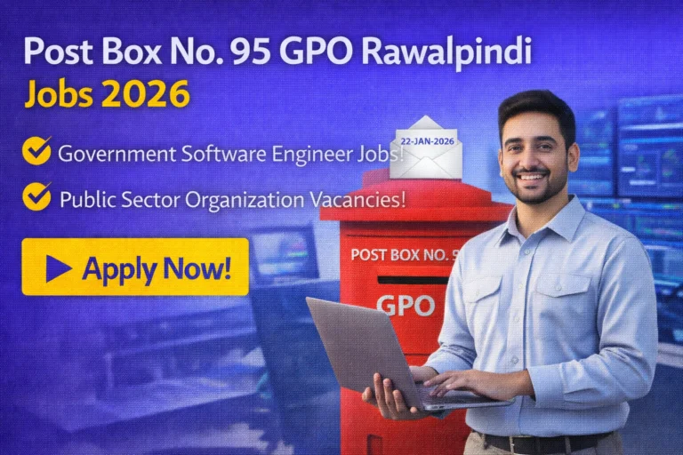 Post Box No. 95 GPO Rawalpindi Jobs 2026