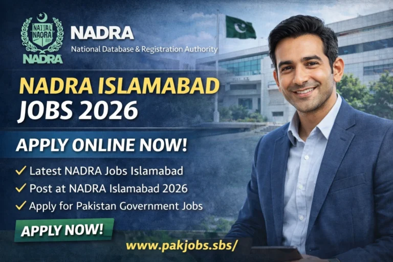 NADRA Islamabad Jobs 2026