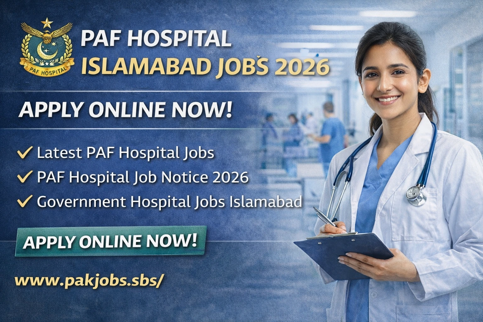 PAF Hospital Islamabad Jobs 2026
