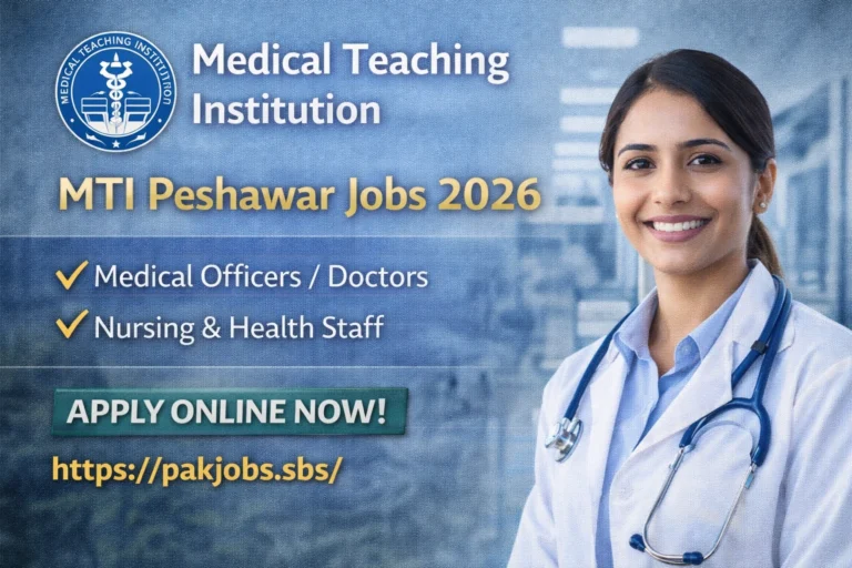 Latest MTI Peshawar Job Notice 2026