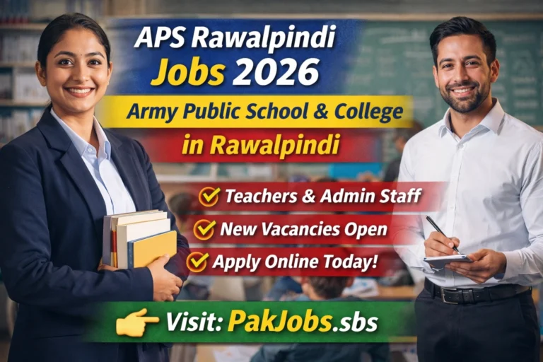 APS Rawalpindi Jobs 2026