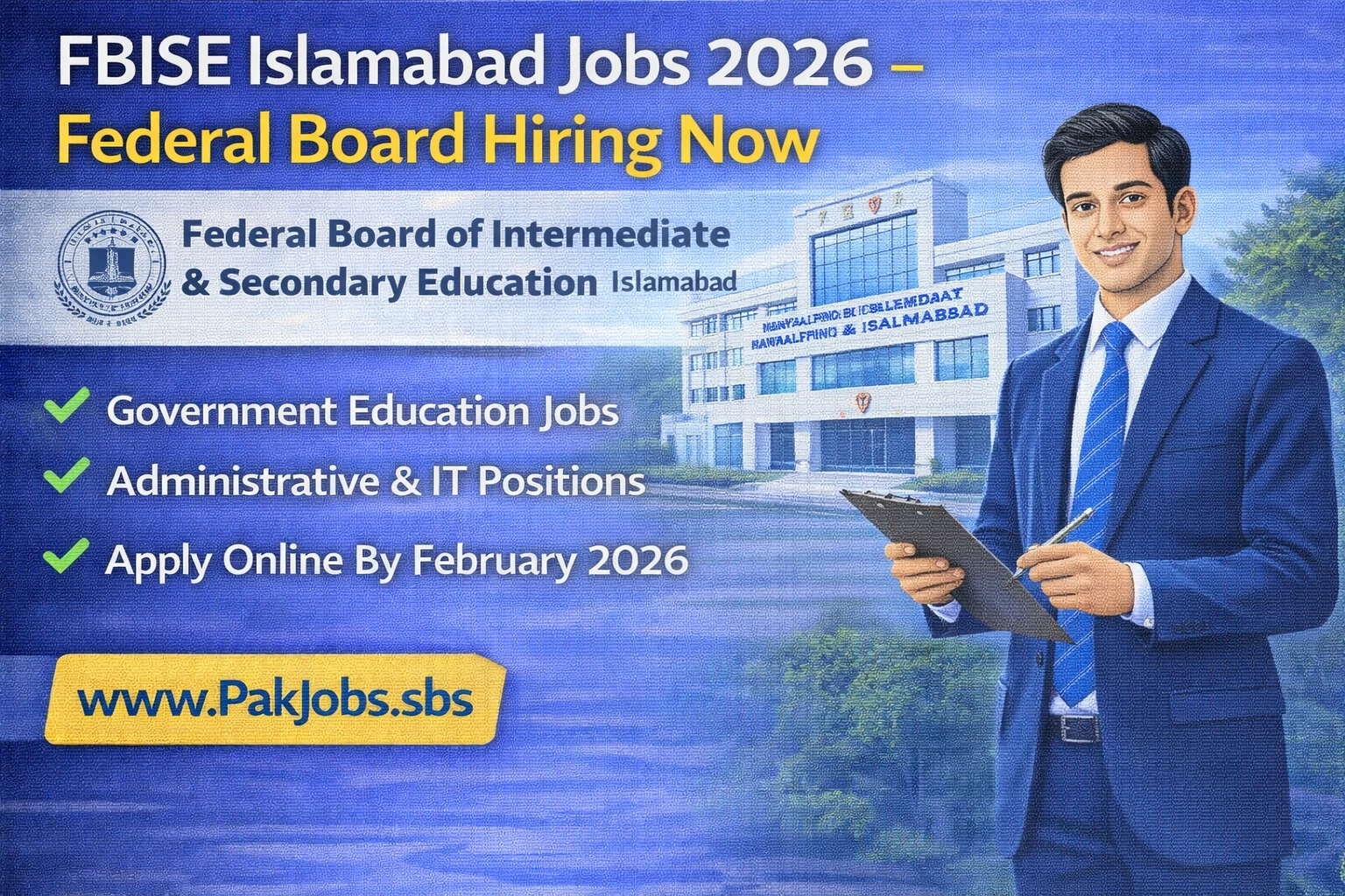 FBISE Islamabad Jobs 2026