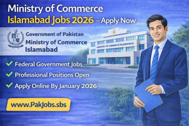 Ministry of Commerce Islamabad Jobs 2026