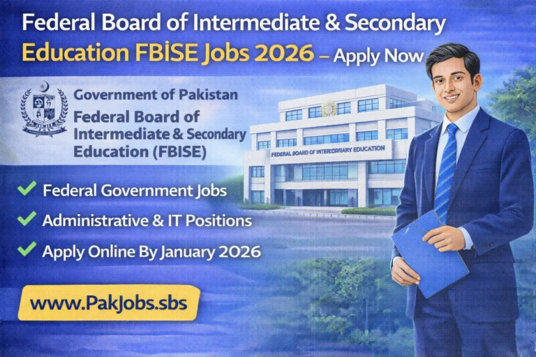 Latest FBISE Islamabad Jobs 2026