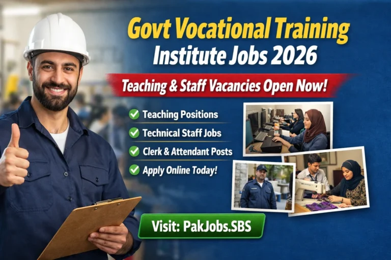 Govt Vocational Training Jobs