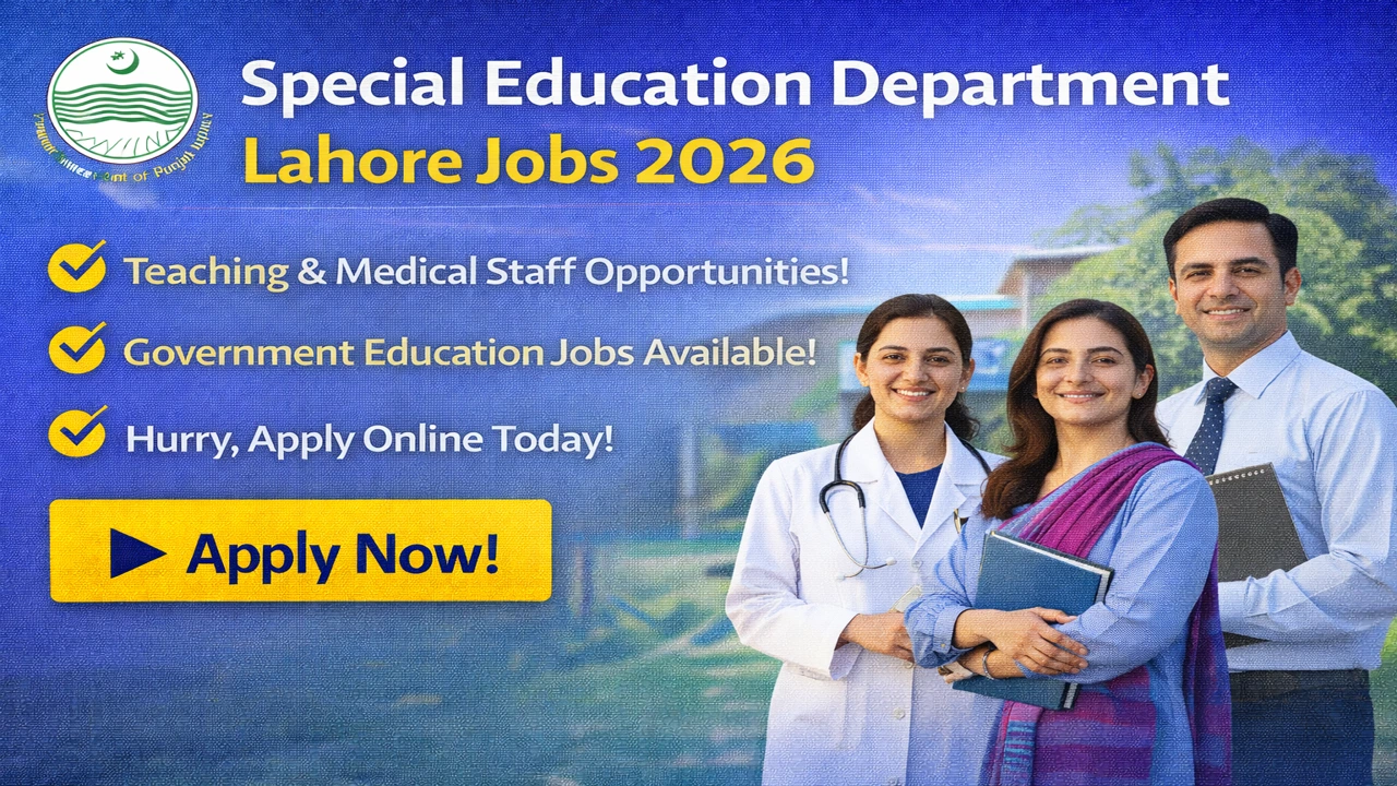 Special Education Department Lahore Jobs 2026
