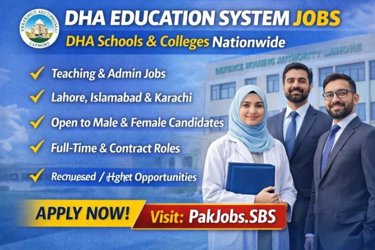 DHA Education System Jobs 2026