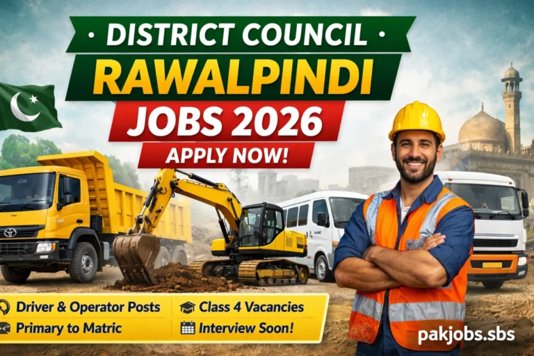 District Council Rawalpindi Jobs 2026