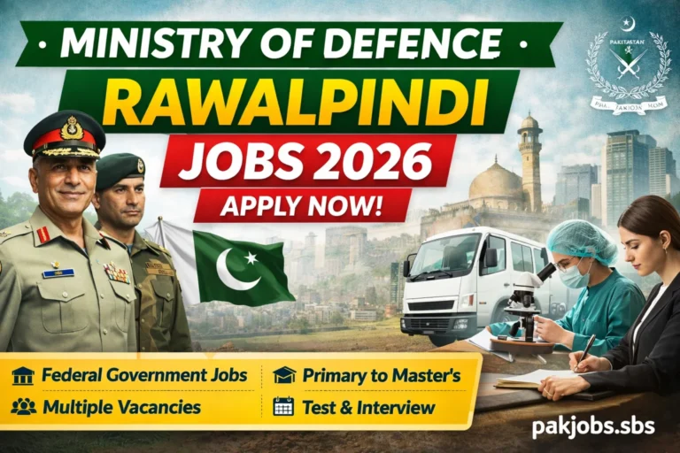 Ministry of Defence Rawalpindi Jobs 2026