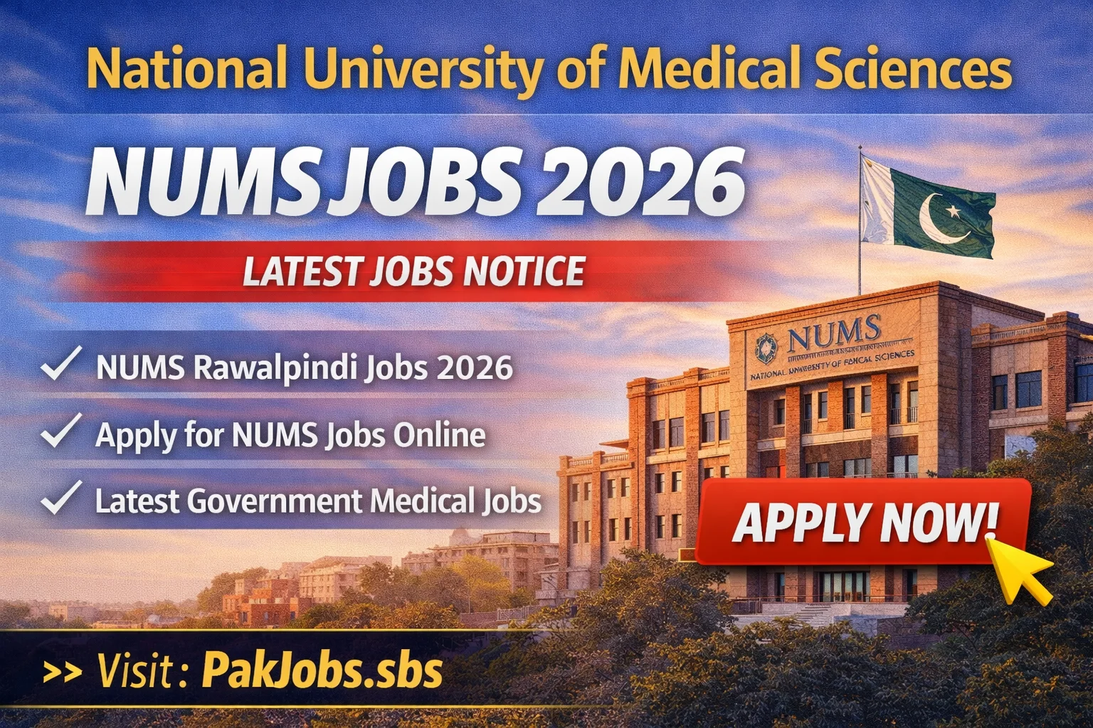Latest NUMS Jobs 2026