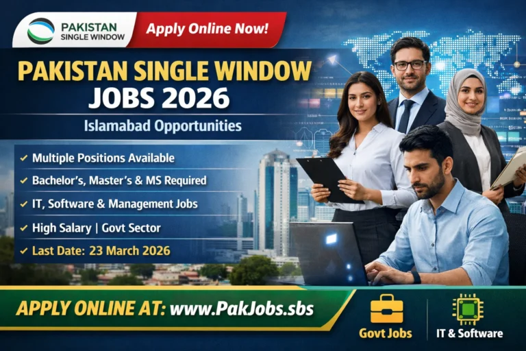 PSW Jobs 2026 in Islamabad