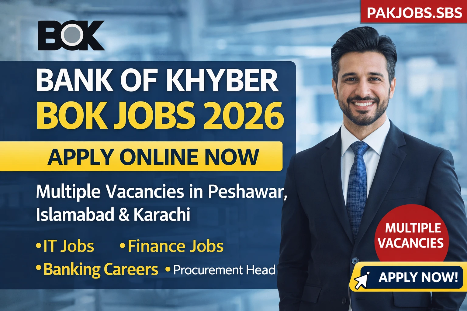 Bank of Khyber BOK Jobs 2026
