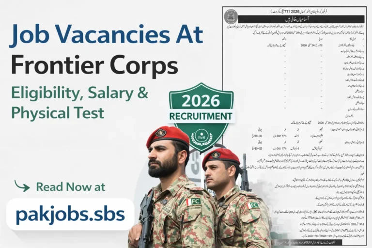 Frontier Corps Jobs 2026