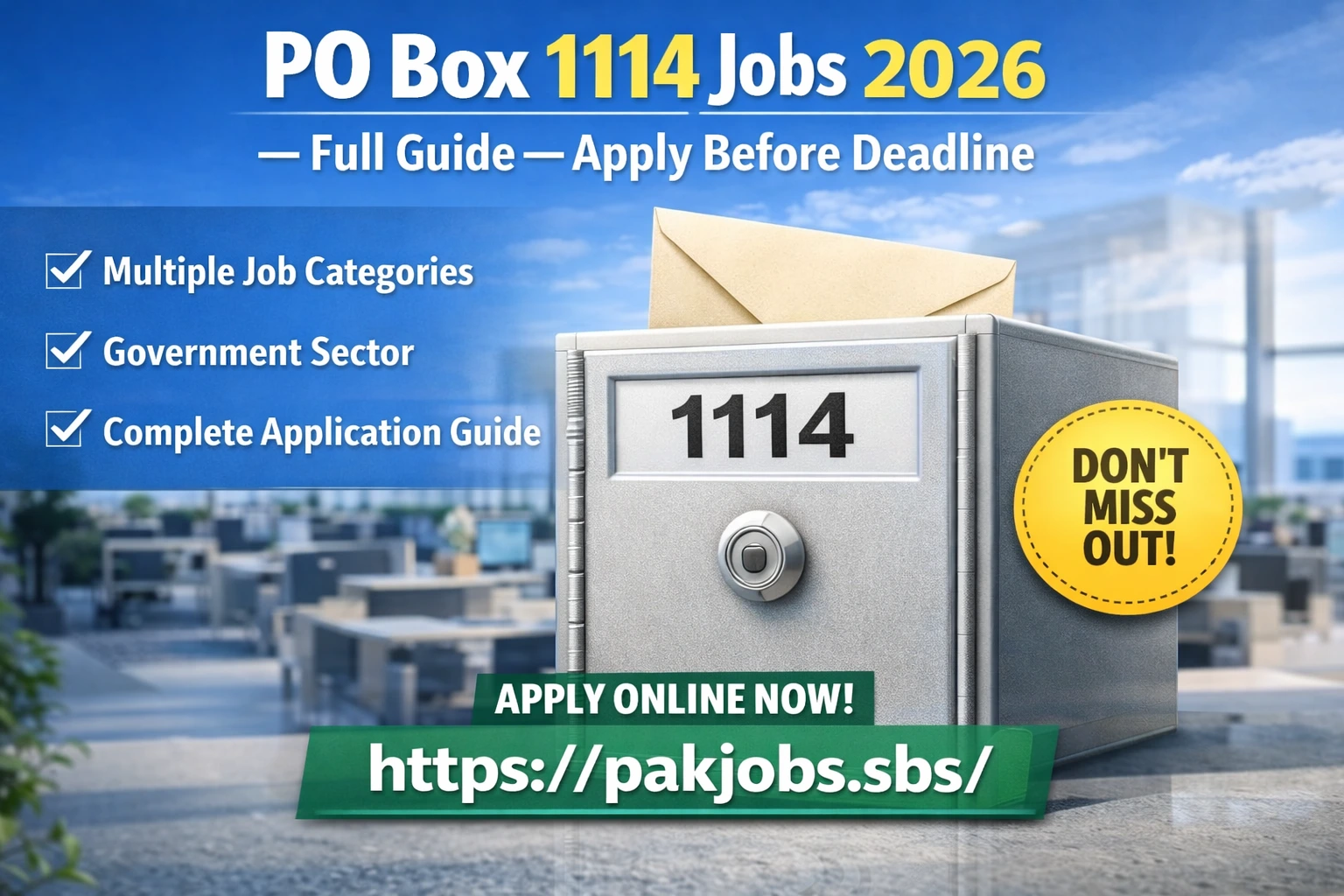 PO Box 1114 Jobs 2026