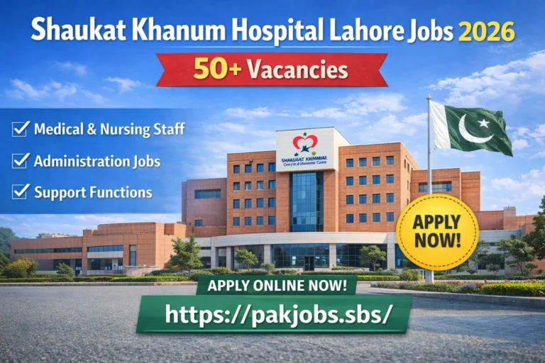 Shaukat Khanum Hospital Lahore Jobs 2026
