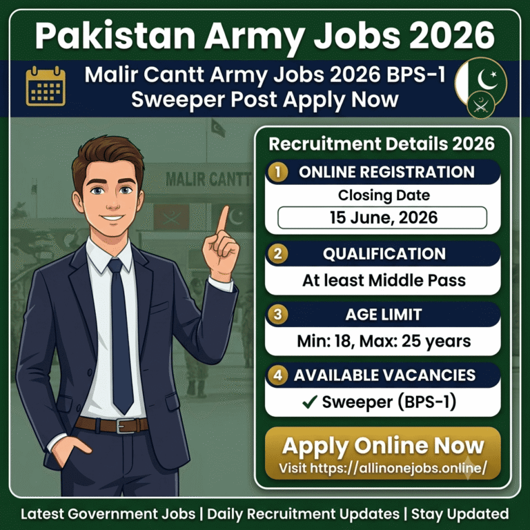 Malir Cantt Army Jobs 2026